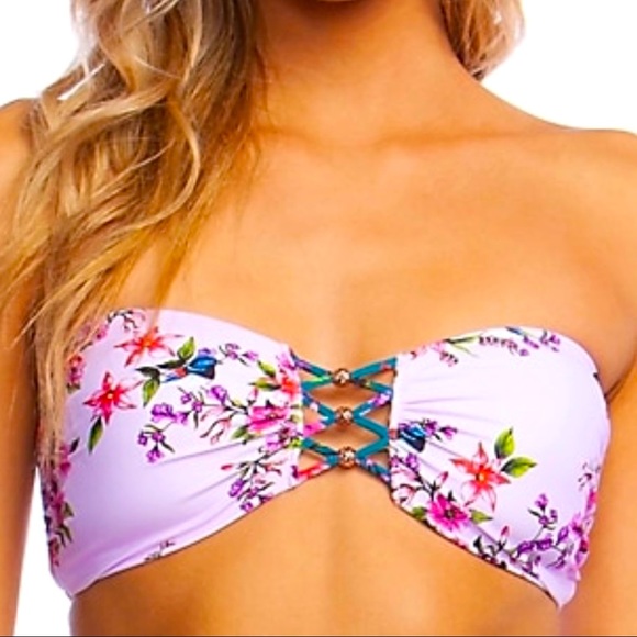 Nanette Lepore Floral Bikini Top - Picture 1 of 7